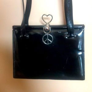 Moschino Black Leather Handbag